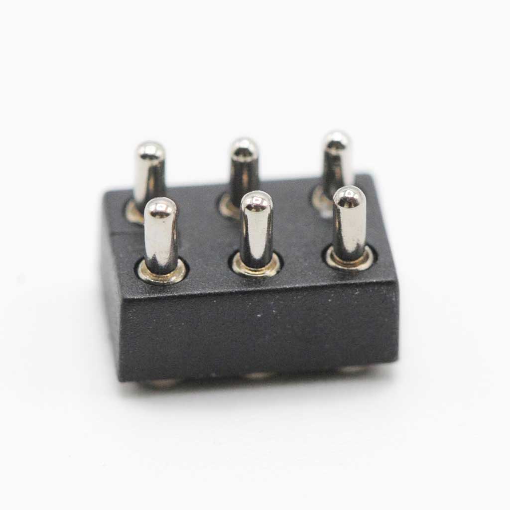 6 pin pogo pin connector