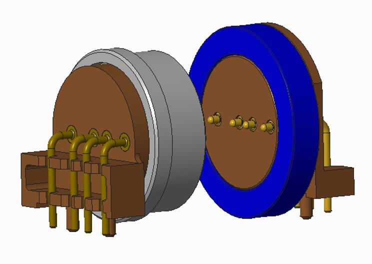 Top-link magnetic pogo pin connector