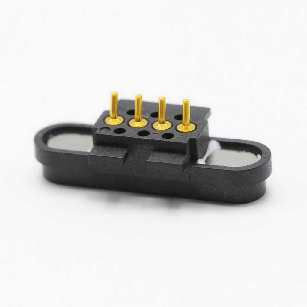 Magnetic Connector 4 Pin Pogo Contacts Male